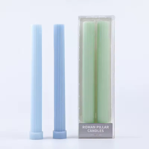Wholesale 27cm Roman Column European Style Colorful Handmade Beeswax Soy Wax Pillar <b>Candle</b> Home Wedding Hotel Holiday Decoration - Product Image 5