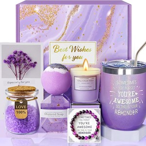 Productos en Tendencia 2026, Set <span class=keywords><strong>de</strong></span> Regalo <span class=keywords><strong>de</strong></span> <span class=keywords><strong>Aniversario</strong></span> para Proveedores, Set <span class=keywords><strong>de</strong></span> Regalo con Fragancia Morada, Toalla, Jabón Artesanal, Recuerdos <span class=keywords><strong>de</strong></span> Boda Personalizados - Product Image 1