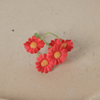Mini têtes de fleurs de marguerite en soie, accessoires faits main pour chignon, chapeau de paille, couronne, DIY pour Hanfu