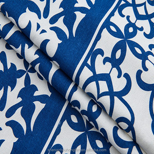 Blue and White Table Cloth Rectangle Table,Outdoor Tablecloth for Parties Home Dustproof Fabric <strong>Ablong</strong> Cotton Linen Tablecloths - Product Image 3
