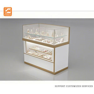 ตู้โชว์เครื่องประดับสมัยใหม่ |   ตู้โชว์กระจกพร้อมไฟ LED สำหรับออกแบบร้านขายเครื่องประดับ - Product Image 6