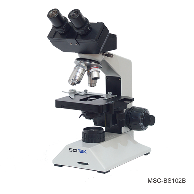 SCITEK Biological Microscope with Double Layers Mechanical Stage Finite Optical System 7-inch LCD Display System for Lab