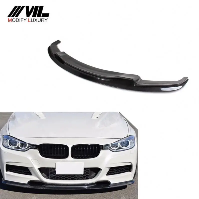 M Tech Carbon Fiber F30 Bumper Lip SpoilerためBMW F30