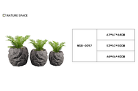 Ventes en gros de pots de fleurs et de jardinières en fibre de verre imitation roche, écologiques, décoratifs, vintage, de grande taille, pour l'intérieur, avec couleur personnalisée