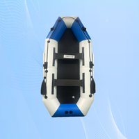 Bateau gonflable de bonne qualité en PVC avec une partie de couleur bleue, 335*140cm, échantillons disponibles de l'usine chinoise
