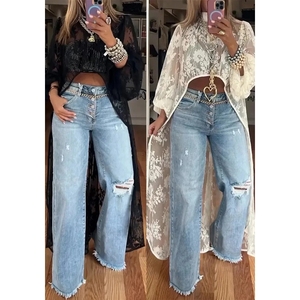 Robes décontractées pour femmes à col rond, dentelle sur le devant, dos court, tendance - Product Image 3