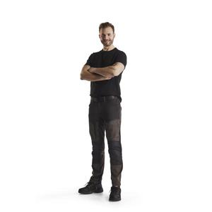 BLAKLADER - 145618454599C148 Pantalon de service stretch Vert olive foncé/Noir-PANTALON DE TRAVAIL EAN 7330509650882 - Product Image 3