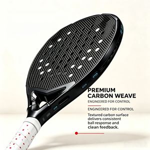 Racchetta da Padel Professionale Personalizzabile con Telaio Leggero in Carbonio Alluminizzato 16k e Palline da Padel - Product Image 6