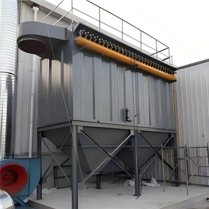 เครื่องเก็บฝุ่นแบบถุงอุตสาหกรรมประสิทธิภาพ99.9% เครื่องพัลส์เจ็ททำความสะอาดสำหรับโรงงานซีเมนต์ปั๊มได้รับการรับรอง CE ISO - Product Image 6