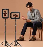 Vente directe usine YM-200 : Anneau lumineux portable pour photographie et maquillage, avec cage de diffusion, éclairage photo portable