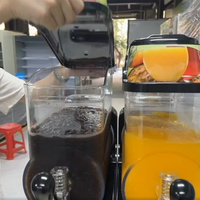Refroidisseur commercial à boissons glacées Bindose à haut volume, granité, boissons glacées, daiquiri, margarita, slush, acier inoxydable