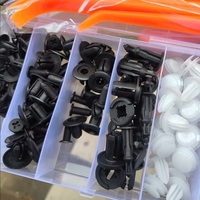 HE26 100 pièces Clips de fixation à pression pour panneaux de pare-chocs de voiture et assortiment de fixations automobiles Accessoires automobiles