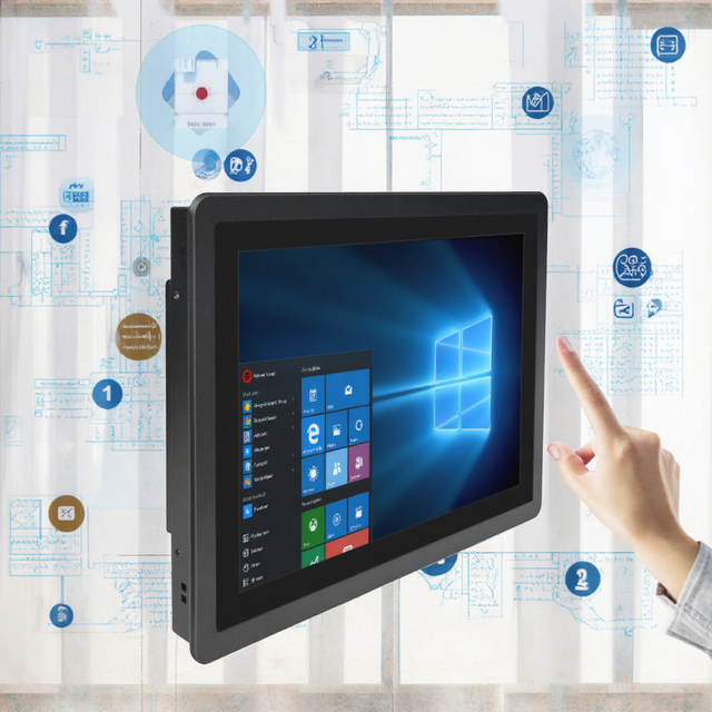 New 7/15/4 Inch DVI USB Serial Capacitive Touch Screen Monitor for Cars with 1080p Resolution 1-Year Warranty Business Use