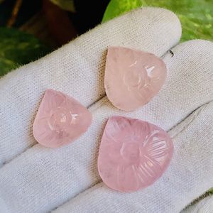 Nouveauté Morganite rose naturelle sculptée en forme de cœur Cabochon 6mm de hauteur bijoux uniques avec forme de cœur de spéléologie unique - Product Image 3