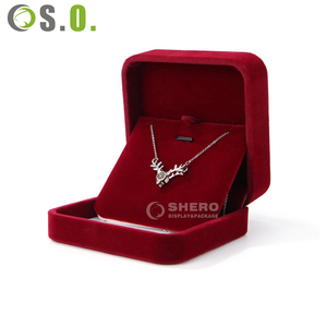 Soft Velvet Jewelry <b>Box</b> with Multiple Color Options for Storing <b>Rings</b> Necklaces and Pendants in Retail Stores High End - Product Image 1