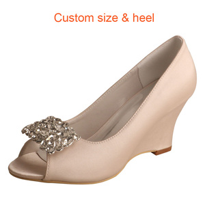 Scarpe <span class=keywords><strong>Nude</strong></span> tacchi alti zeppa donna - Product Image 6