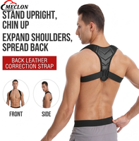 Correcteur de posture respirant pour clavicule et dos, ceinture de soutien ajustable anti-cyphose, attelle de correction de posture assise unisexe