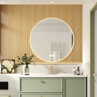 Penutup Dinding Keramik dengan Mosaik Putih untuk Dinding Latar Ukuran 30*30 Tahan Air