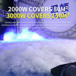 耐久性のあるアルミニウム製 結婚式用ウォーターログ広告フォグマシン 低フォグ装置 2000W 3000W 5000W - Product Image 6