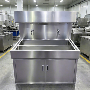 Station de lavage, séchage et désinfection automatique 3-en-1 en acier inoxydable SUS304 avec fonction Clean-In-Place pour l'entrée des usines alimentaires - Product Image 1