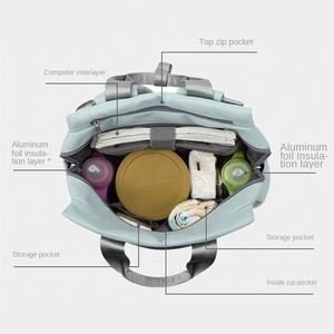 Sac à dos imperméable pour soins de mère et bébé, sac à dos de maman personnalisé à pois CN;FUJ 2022 nouvelle mode pour les voyages en plein air - Product Image 4