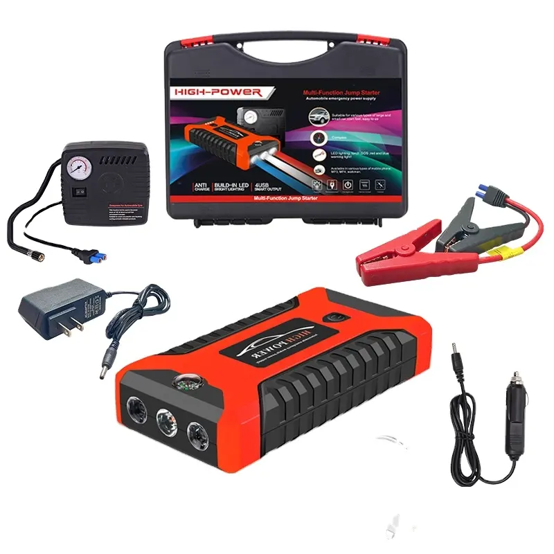 Portable Charger Starting Emergency Tool Multi-function Battery With Tire Inflator Portable 12v OEM Passenger Car Jump Starter