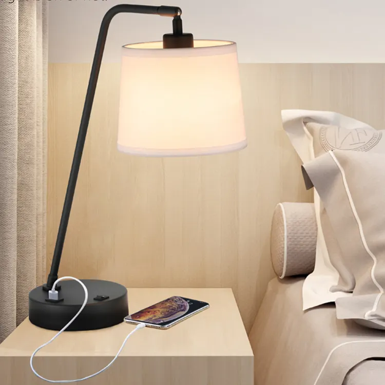 Lâmpada de cabeceira ou sala de estar, novidade de 2023, lâmpada de mesa de leitura retrô com design para hotel