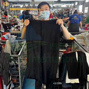 KINGAAA批发女装二手衣服棉麻Palazzo裤带松紧腰宽腿裤分装裙UKAY款式 - Product Image 5