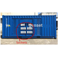 Pack d'alimentation pour navire GENOR POWER GNCR500, 20 prises de type Reefer, Groupe électrogène diesel marin Stamford 350 kW, Conteneur 20'