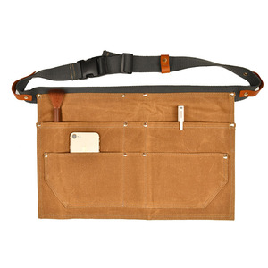 Delantal de cintura de mezclilla <span class=keywords><strong>vintage</strong></span> resistente de alta calidad Medio estilo de camarero/<span class=keywords><strong>camarera</strong></span> de mezclilla con correa de cuero - Product Image 6