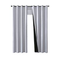 Cortinas Opacas para Hotel, Hogar u Oficina, Aislantes Térmicas, con Ojales, Color Sólido, 100% Poliéster, Paneles de Cortina Modernos de 52x84 Pulgadas