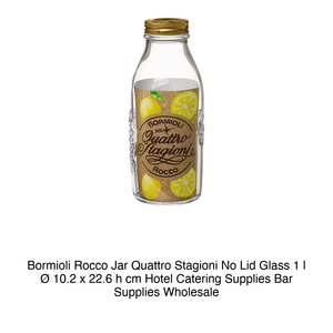 Tarro de Vidrio Bormioli Rocco 4 Stagioni, 1 L, Altura 22.6 cm, Diámetro 10.2 cm, sin Tapa - Product Image 2