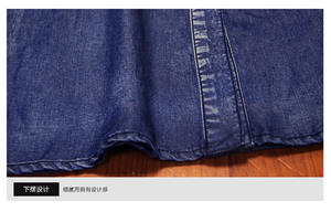 Vestido Largo Vaquero con Cordones y Cintura Ajustable, Estilo Informal, Tallas Grandes 4XL, 5XL, 6XL, 7XL, Verano 2025 - Product Image 6