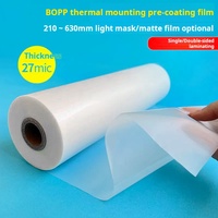Rouleau de film de plastification pour A4/A3, film brillant thermique BOPP, plastification à chaud pour photos et cartes de visite