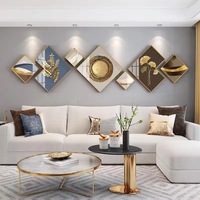 Cadre en alliage d'aluminium 270x73cm, décor mural en verre pour galerie, tableaux suspendus, salon, fond de canapé TV, décoration murale en cristal, livraison directe DDP