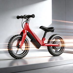 ओम और ओडम 12 "बच्चों इलेक्ट्रिक पुश बैलेंस बाइक 3-6y गिफ्ट 100w24v रिचार्जेबल बैटरी लंबे धीरज हल्का आउटडोर खेल - Product Image 6