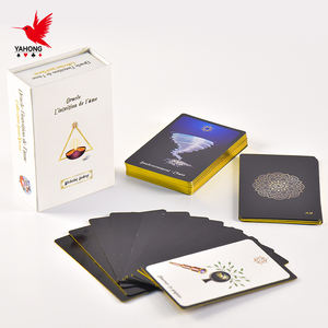 Vente en gros <span class=keywords><strong>de</strong></span> papier <span class=keywords><strong>de</strong></span> haute qualité bords dorés logo personnalisé carte <span class=keywords><strong>de</strong></span> tarot divinatoire français <span class=keywords><strong>cartes</strong></span> <span class=keywords><strong>de</strong></span> tarot avec livre variété en vrac - Product Image 1