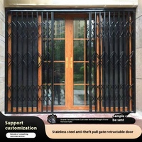 Porte coulissante moderne en alliage d'aluminium, design simple, antivol, style moderne