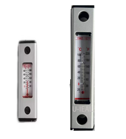 Aluminium Alloy Hydraulic Oil Level Gauge YWZ Series Oil Level Indicator with Temperature Display for Hydraulic Station Oil Tank