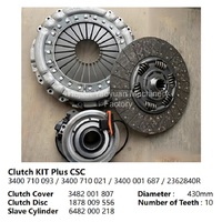 Kit d'embrayage pour pièces automobiles, fourni directement par le fabricant, références 3400710093, 3400710021, 3400700693, 2362840R pour camions DAF et MAN