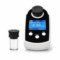 Fotómetro Portátil de Cloro Libre, Analizador Digital de Cloro Residual en Agua con Reactivo en Polvo DPD para Tratamiento de Agua