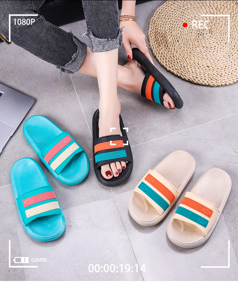 Summer Women Slides Beach Walk Slipper Non-slip House Shoes Girls Platform Sandals