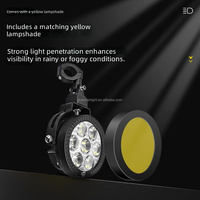Phare de moto LED Polestarlight Bursty Diffused à 7 perles, 120W, 14400LM, résistant à la poussière et à l'eau, pour une visibilité supérieure