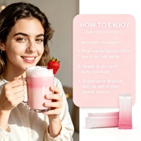 SIWEIDA Beauty Glow Milk Saveur Fraise Boisson Éclaircissante Glutathion CoQ10 Astaxanthine Teint Uniforme Milk Shake Lumineux