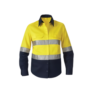 Người đàn ông của biểu tượng tùy chỉnh ANSI Class 2 khả năng hiển thị cao an toàn quần dài tay áo thoáng khí nhanh chóng khô dải phản quang LED flash - Product Image 2