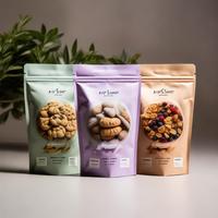 Sachet refermable personnalisé en aluminium et plastique, qualité alimentaire, avec fente Euro, motif Tropical Paradise Blend, pour vente en gros