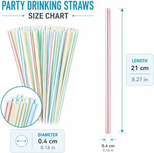 Pailles à boire en plastique jetables flexibles de qualité supérieure pour café, cocktails et jus - Product Image 3
