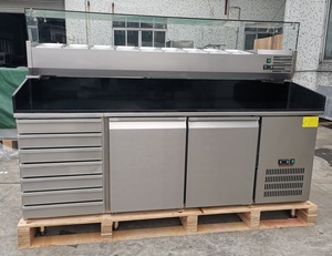 Saladette Hàng Đầu Bàn Nướng Bánh Sandwich Làm Lạnh Tủ Lạnh Trưng Bày Quầy Pizza Salad - Product Image 6