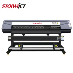 Produto quente 1.8m stormjet SJ-3180TS impressora de grande formato, eco-solvente com dois impressoras dx5/i3200