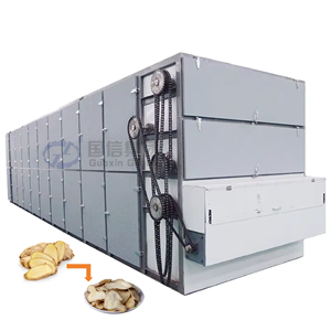Secador de cinta de malla de alta capacidad para jengibre, venta directa de fábrica, secador de cinta de malla para rodajas de jengibre - Product Image 1